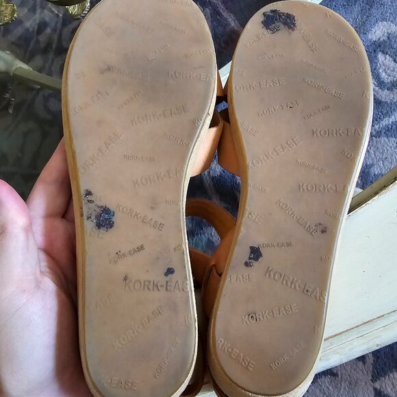 Kork-Ease Myrna Classic Tan Leather Platform Wedge Women's US 10 - Picture 6 of 6